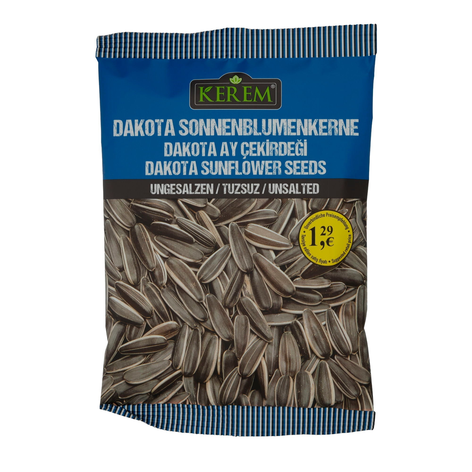 Sonnenblumenkerne Kerem Dakota | Ungesalzen | Geröstete Sonnenblumenkerne | 150 g KEREM
